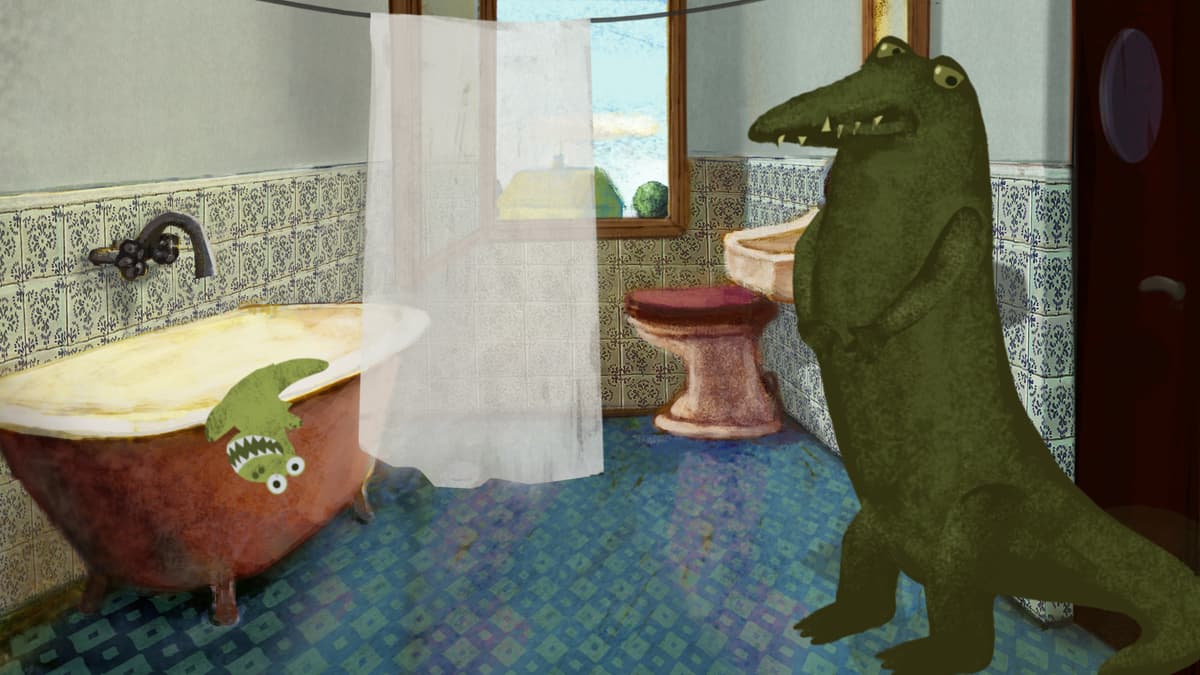 NOT SO SCARY A CROCODILE